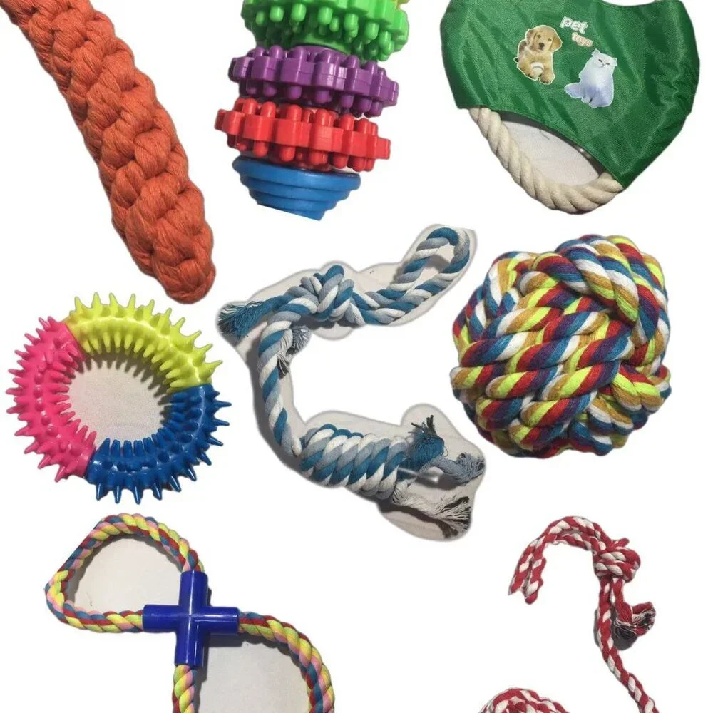 8-Pack Dog Rope Toy Set – Interactive Chew Toys for Puppies - Picture 11 of 14